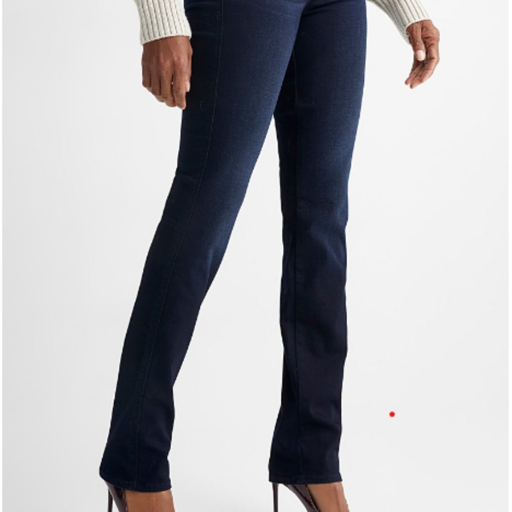 7FAM 7 Seven For All Mankind Blue Standard Straight Leg Jeans sz 38 / 22…